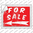 For Sale to the Left Novelty Rectangle Sticker Decal