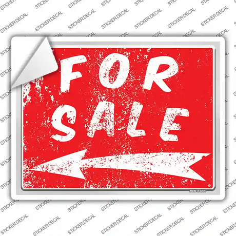For Sale to the Left Novelty Rectangle Sticker Decal