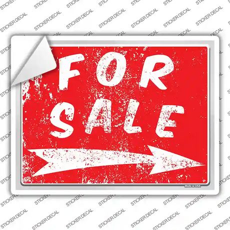 For Sale to the Right Novelty Rectangle Sticker Decal