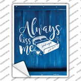Kiss Me Goodnight Novelty Rectangular Sticker Decal