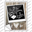 King Queen Together Novelty Rectangular Sticker Decal