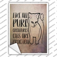 Cats Are Practical Novelty Rectangular Sticker Decal