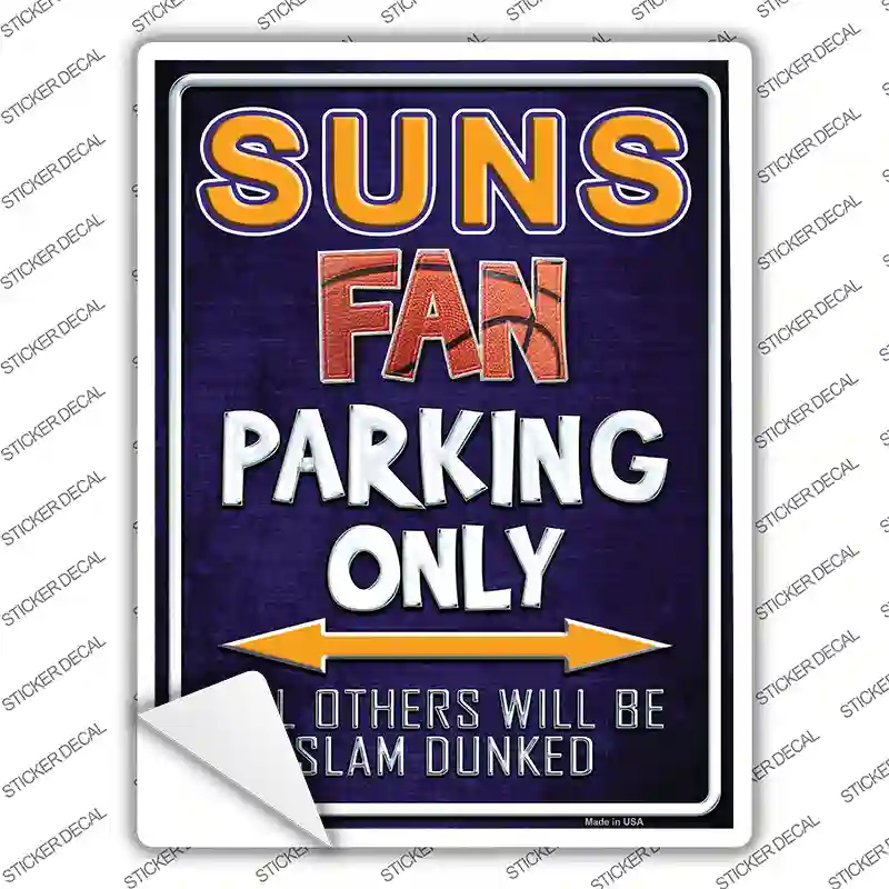 Suns Novelty Rectangle Sticker Decal