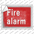 Fire Alarm Novelty Rectangle Sticker Decal