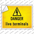 Danger Live Terminals Novelty Rectangle Sticker Decal
