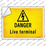 Danger Live Terminal Novelty Rectangle Sticker Decal