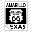 Amarillo Texas Historic Route 66 Novelty Rectangle Sticker Decal Small