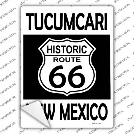 Tucumcari New Mexico Historic Route 66 Novelty Rectangle Sticker Decal Small