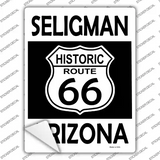 Seligman Arizona Historic Route 66 Novelty Rectangle Sticker Decal