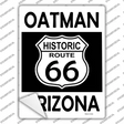 Oatman Arizona Historic Route 66 Novelty Rectangle Sticker Decal