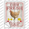 Farm Fresh Eggs Novelty Rectangle Sticker Decal Small