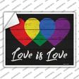 Love is Love Novelty Rectangle Sticker Decal Small