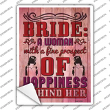 Prospect Of Happiness Behind Her Novelty Rectangle Sticker Decal