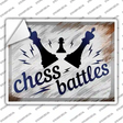Chess Battles Novelty Rectangle Sticker Decal