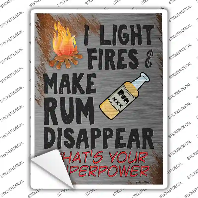 Make Rum Disappear Novelty Rectangle Sticker Decal | Smart Blonde