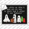 Ghosts Trick or Treat Costumes Novelty Rectangle Sticker Decal Small