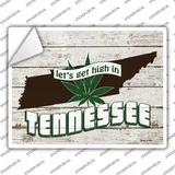 Get High In Tennessee Novelty Rectangle Sticker Decal Small