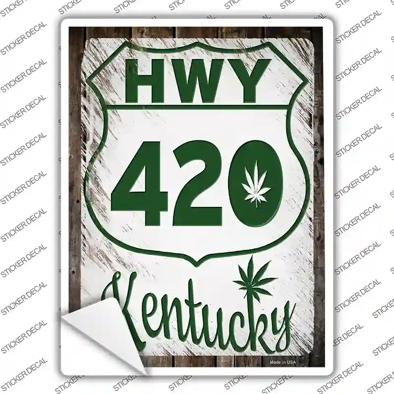 HWY 420 Kentucky Novelty Rectangle Sticker Decal Small