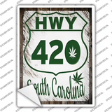 HWY 420 South Carolina Novelty Rectangle Sticker Decal Small