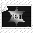 Sheriff Badge Novelty Rectangle Sticker Decal Small