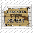 Gangster Hideout Novelty Rectangle Sticker Decal Small