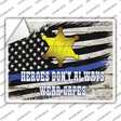 Arizona Sheriff Novelty Rectangle Sticker Decal Small