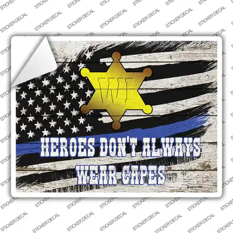 Wisconsin Sheriff Novelty Rectangle Sticker Decal Small