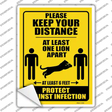 One Lion Apart Novelty Rectangle Sticker Decal