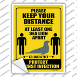 One Seal Apart Novelty Rectangle Sticker Decal
