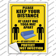 One Yoga Mat Apart Novelty Rectangle Sticker Decal