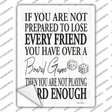 Board Game Novelty Rectangle Sticker Decal