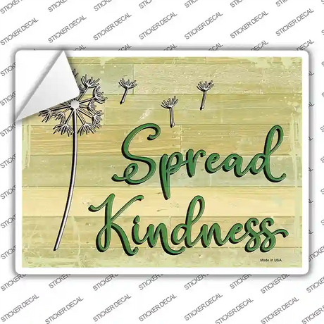 Spread Kindness Novelty Rectangular Sticker Decal
