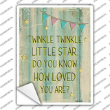 Twinkle Little Star Novelty Rectangular Sticker Decal