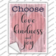 Love Kindness Joy Novelty Rectangular Sticker Decal