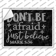 Just Believe Bible Verse Novelty Rectangle Sticker Decal
