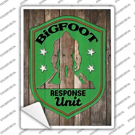 Bigfoot Response Unit Novelty Rectangle Sticker Decal Small