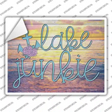 Lake Junkie Anchor Novelty Rectangle Sticker Decal