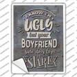 Your Boyfriend Stares Novelty Rectangle Sticker Decal