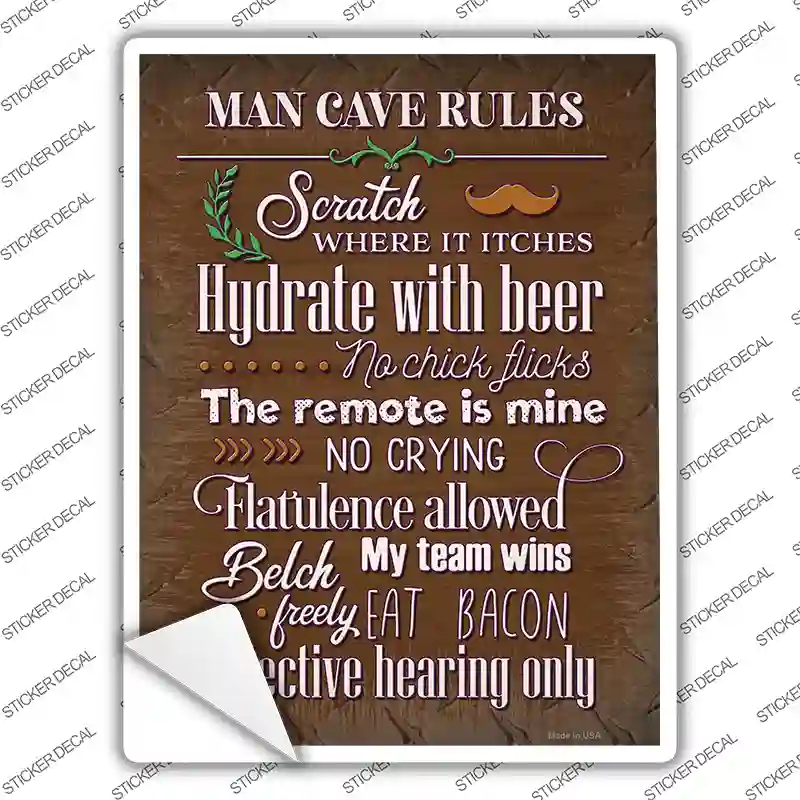 Hydrate With Beer Novelty Rectangle Sticker Decal
