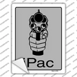 iPac Novelty Rectangle Sticker Decal Small