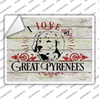 I Love My Great Pyrenees Novelty Rectangle Sticker Decal Small