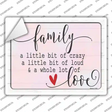 A little Bit of Crazy Novelty Rectangle Sticker Decal