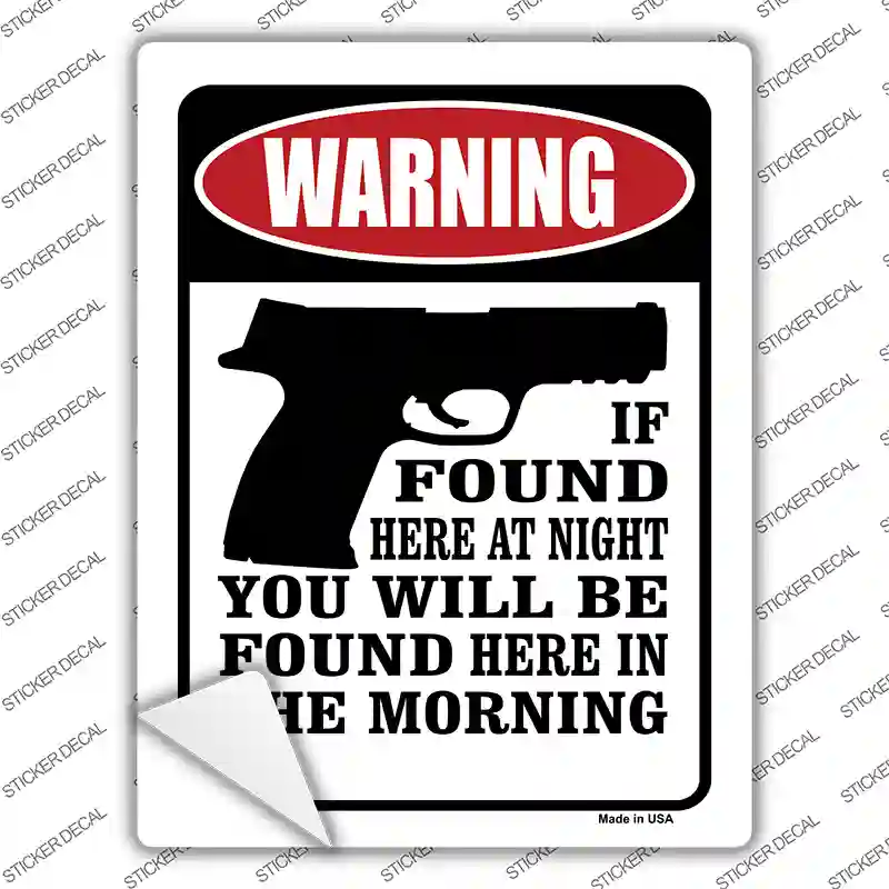 If Found Here Novelty Rectangle Sticker Decal Small