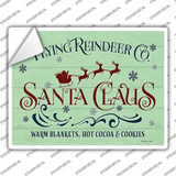 Flying Reindeer Co Novelty Rectangle Sticker Decal Small