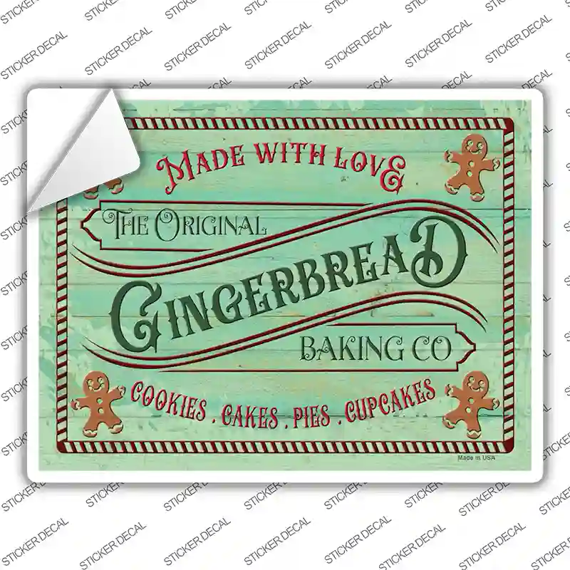 The Original Gingerbread Baking Co Novelty Rectangle Sticker Decal