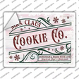 Mrs. Claus Cookie Co Novelty Rectangle Sticker Decal Small