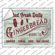 Gingerbread Baking Co Novelty Rectangle Sticker Decal Small