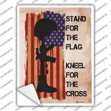 Stand for the Flag Novelty Rectangle Sticker Decal Small