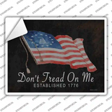 Dont Tread on Me Est 1776 Novelty Rectangle Sticker Decal Small