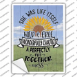 Wild And Free Perfectly Put Together Novelty Rectangle Sticker Decal Small